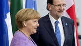 La cumbre europea, en el centro de la reunin de Merkel y Rajoy