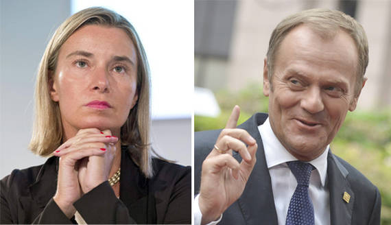 La UE elige a Tusk como nuevo presidente del Consejo Europeo y a Mogherini como jefa de la diplomacia