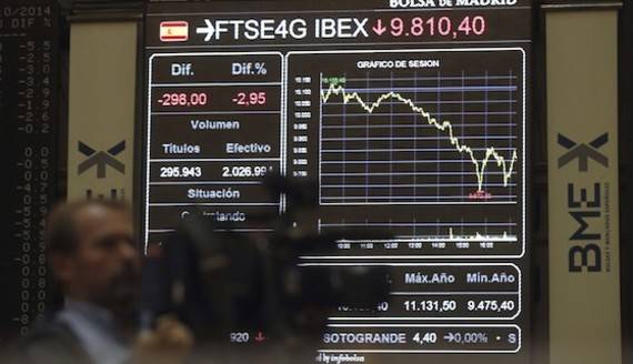 Miedo a una tercera recesin: el Ibex se deja un 3,59% y pierde la barrera de los 10.000 puntos