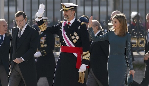 El Rey Felipe VI, en su primera Pascua Militar: 