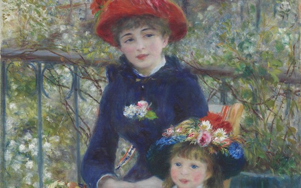 Two Sisters (On the Terrace), Renoir  The Art Institute of Chicago, Illinois
