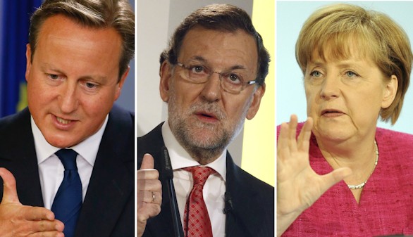 Rajoy logra el apoyo de Merkel y Cameron frente al desafo cataln