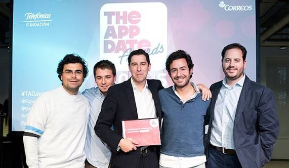 Algunos de los premiados en los App Date Awards. Fundacin Telefnica