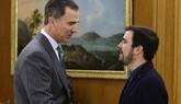 Garzn se presenta ante el Rey como mediador entre PSOE y Podemos