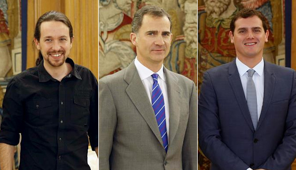 Iglesias quiere gobernar con los socialistas y Rivera con PP y PSOE