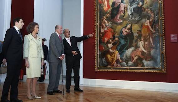 Los Reyes inauguran la exposicin de Caravaggio y Bernini