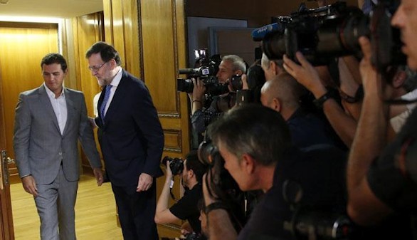 Rajoy solo ir a la investidura con el s de Ciudadanos