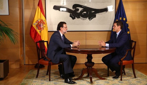 Rajoy y Rivera se muestran optimistas tras su reunin