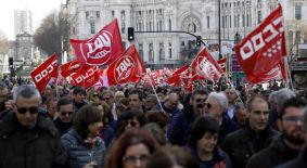 En Madrid apenas superaron los mil asistentes a la marcha.