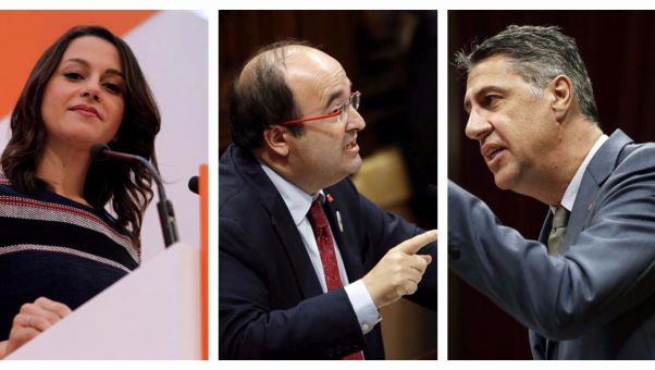 Albiol se niega a participar en un debate en el que Puigdemont intevenga desde 'un plasma' y Arrimadas recuerda que no hay imputados por rebelin en su lista.