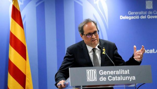 El presidente de la Generalidad ha asegurado que 'no lo hemos invitado' en referencia a la confirmación de que Felipe VI acudirá a Barcelona.