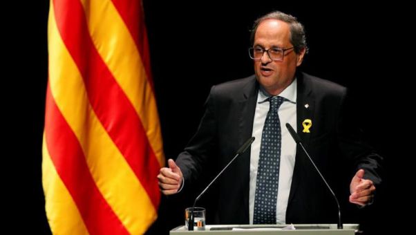 El presidente de la Generalidad arenga a los catalanes para que se movilicen 'por los derechos' de Cataluña.