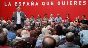 En su programa electoral, el PSOE descarta un 155 permanente.