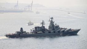 Ucrania anuncia haber alcanzado el 'Moskva', buque insignia de la flota rusa en el Mar Negro