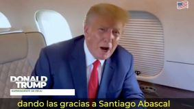 Donald Trump saluda a los simpatizantes de Vox y desata la euforia