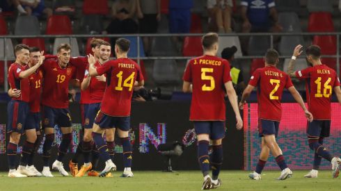Eurocopa Sub-21. España pasa a la final con una contundente goleada ante Ucrania