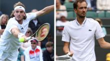 Wimbledon. Tsitsipas saca adelante un complicado debut ante Thiem y Medvedev debuta plácidamente