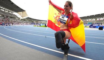 La española Sara Andrés, subcampeona mundial de 100 metros