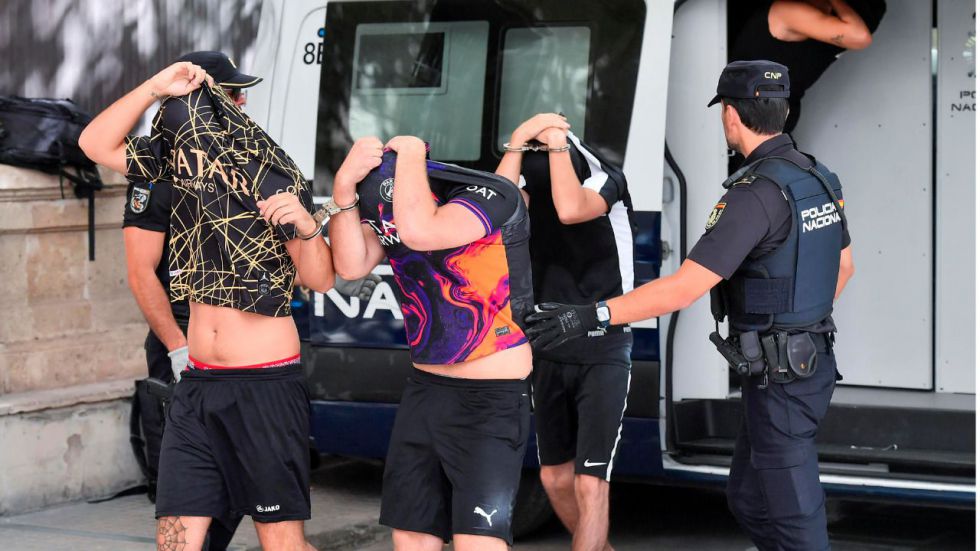 Los seis alemanes detenidos por violación grupal en Palma declaran este sábado