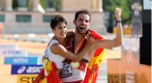 Álvaro Martín y María Pérez, campeones del mundo de 35 kilómetros marcha
