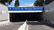 El túnel de Manuel Becerra, reabierto desde este viernes al tráfico