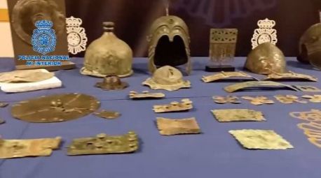 La Policía Nacional recupera 37 piezas arqueológicas expoliadas