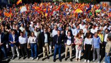 Feijóo clama contra la amnistía arropado por decenas de miles de españoles