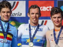 Europeos. Laporte bate a Van Aert en un final de infarto para ganar el oro