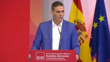 Sánchez cuestiona el europeísmo del PP ante eurodiputados socialistas: 'Se ha rendido ante la ola reaccionaria de Vox'