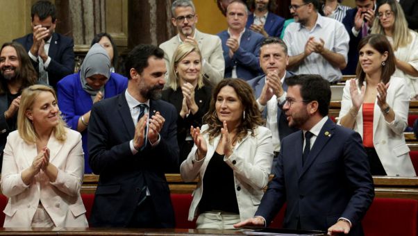 Dando por hecha la amnistía, los partidos de Junqueras y Puigdemont exigen 'hacer efectivas las condiciones' para la celebración de una consulta.