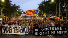 Fracasa la manifestación del 1-O: el independentismo reúne solo a 4.500 personas