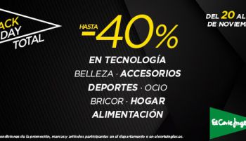 Descuentos de hasta el 40% en El Corte Inglés por el Black Friday