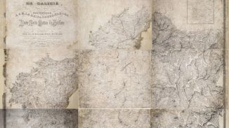 Un mapa de Galicia del S. XIX encontrado en un almacén, a subasta por 24.000 euros