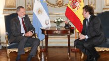 El Rey Felipe VI se reúne con Javier Milei en la Cancillería de Argentina