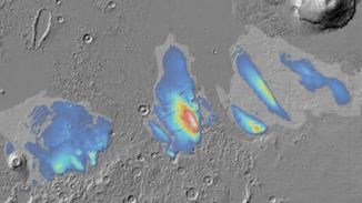 Hallan unos inmensos depósitos de agua congelada en el ecuador de Marte