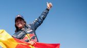 Rally Dakar. La española Cristina Gutiérrez se enteró de su histórica victoria al cruzar la meta