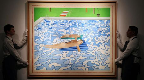 A subasta California, uno de los primeros cuadros de piscinas de David Hockney
