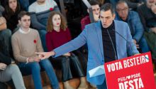 Sánchez, de mitin en Galicia, llama a concentrar el voto en el PSOE para el 'cambio'
