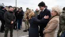 Zelenski, Von der Leyen, Trudeau y Meloni honran a los caídos en la guerra