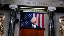 Un enérgico Biden ataca a Trump en el discurso sobre el estado de la unión
