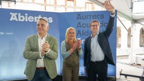 Feijóo: el PP vasco es la única alternativa a la amalgama de partidos abrazados a Sánchez