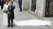 Los Reyes Juan Carlos y Sofía y la plana mayor del PP, en la boda del alcalde de Madrid