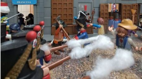 El Museo de Historia recrea el levantamiento del 2 de mayo con figuras de Playmobil