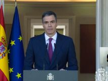 Vídeo | Así ha sido la declaración institucional de Sánchez en Moncloa