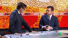 Menos compromisos para pactos e Illa como diana en el debate electoral catalán