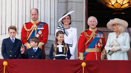 Kate Middleton reaparece en público en el desfile por el cumpleaños de Carlos III