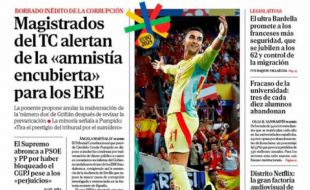 Las portadas de este martes, 25 de junio