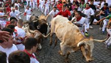 Así ha sido el primer encierro de los Sanfermines 2024, con escenas inéditas en la plaza