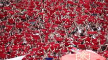 Así ha sido el espectacular chupinazo que da comienzo a los Sanfermines en Pamplona