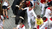 Los toros de Victoriano del Río protagonizan un rápido encierro